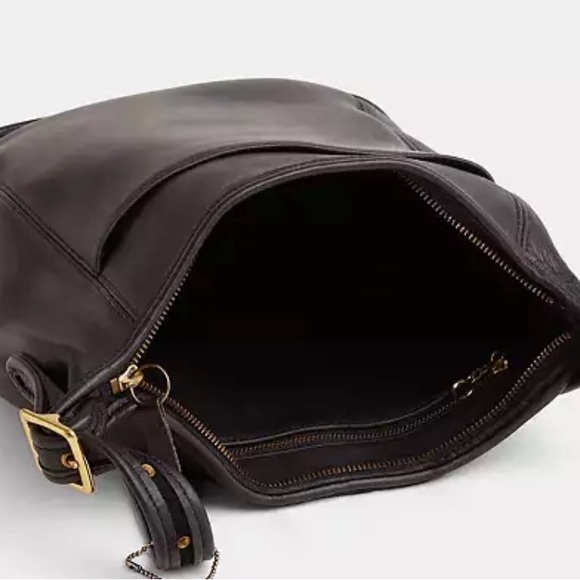 Vintage Coach Black Leather Hobo Bag - Picture 3 of 4